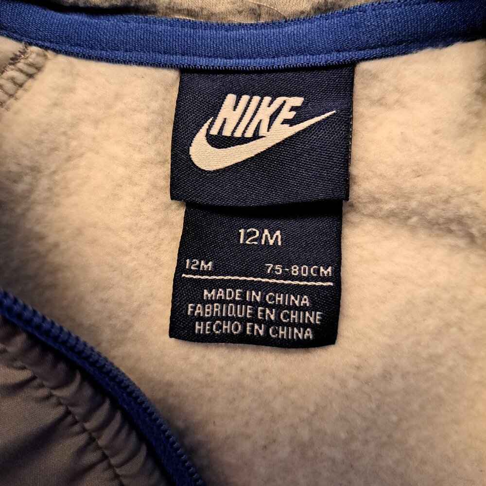 Nike Swoosh Baby Full-Zip Hooded Fleece Jacket/Sweatshirt - Picture 4 of 5